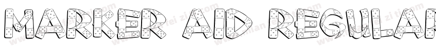 MARKER AID REGULAR字体转换